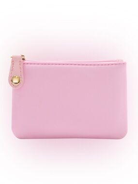 Stoney Clover Lane Pink Zip Card Case Pouch Wallet Coin Purse Pastel Pink NWT